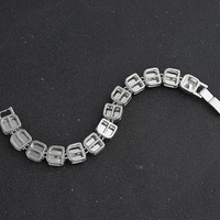 Bracelets porte-bonheur mode Hip Hop pour hommes bijoux en cristal glacé pierre de rubis rouge alliage léger livraison directe fabricant