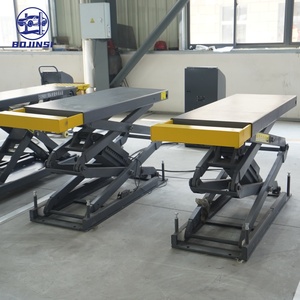 En gros Élévateur automobile à double ciseaux 4T à levage élevé, plateforme extensible, équipement de levage <span class=keywords><strong>électrique</strong></span> hydraulique pour <span class=keywords><strong>garage</strong></span> - Product Image 4