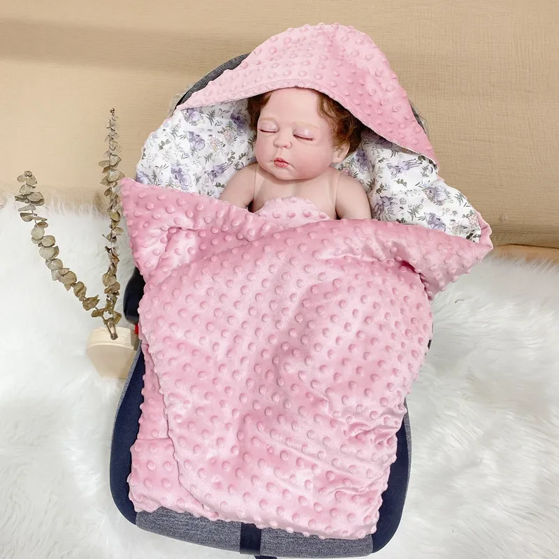 Baby newborn swaddle blankets baby blanket for wrap sleeping car seat baby sleeping travel blanket