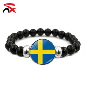 Ensemble de supporters de l'équipe de football suédoise 2026 : drapeau national, drapeau à main, collier <span class=keywords><strong>carte</strong></span>, porte-clés, épinglette, t-shirt – Campagne Mondial de Football - Product Image 6