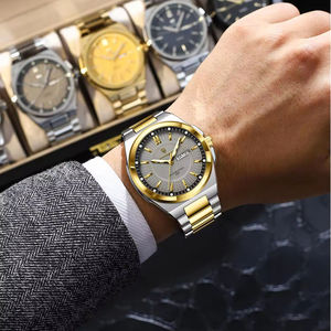 Reloj de Cuarzo de Lujo Original Poedagar 896 para Hombre, Resistente al Agua, Luminoso, con Correa de Acero Inoxidable - Product Image 5