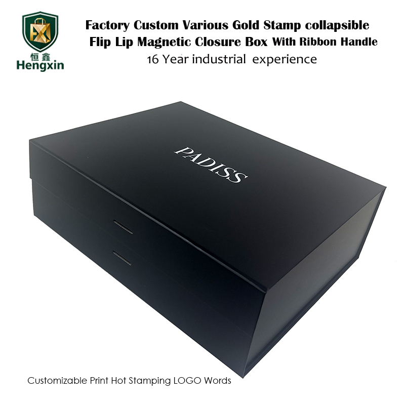 Luxury Magnetic Closure Collapsible Flip Lid