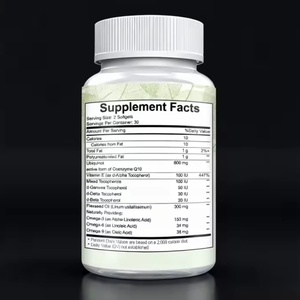 Vente en gros de 60 capsules molles de 600 mg de CoQ10 Ubiquinol, complément antioxydant pour adultes avec vitamine E, oméga-3/oméga-6/oméga-9, biologique - Product Image 3