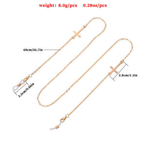 REWIN 2023, cadenas de <span class=keywords><strong>gafas</strong></span> de moda, <span class=keywords><strong>gafas</strong></span> de sol, máscara, <span class=keywords><strong>gafas</strong></span>, <span class=keywords><strong>gafas</strong></span>, soporte de cordón, aleación antideslizante, cadena de <span class=keywords><strong>gafas</strong></span> cruzadas para mujer - Product Image 4