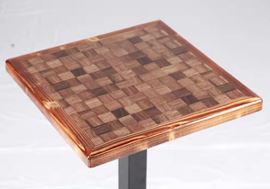 Table de café d'extérieur Table de salle à manger en bois Résine Tops Table de restaurant - Product Image 3