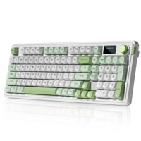 OEM ODM L98 96 Membrane Keyboard TriMode Connectivity RGB Backlight Rotary Knob Screen Gasket Mounted SA Profile Keycaps 98 Key