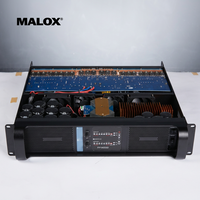 Amplificateur de commutation de classe TD MALOX FP14000 8 ohms stéréo 2 canaux 2350W*2, double subwoofer métallique de 18 pouces avec garantie de 2 ans