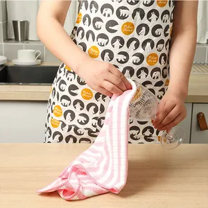 Eco-friendly Bamboo Fiber Biodegradable Microfiber Cleaning Hand Towel Nonwoven Kitchen Bathroom Face Towels