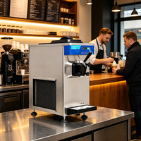 C9 Slim Design Softeis-Maschine 30cm Breite |   Pasteurisierungsgerät für kommerzielle Tisch-Eismaschinen mit Maglev-Technologie