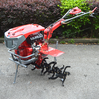 Motoculteur diesel 5hp 7hp 9hp 13hp, moteur diesel 186fa, cultivateurs de désherbage avec lampes de couverture, démarrage électrique pour les fermes, utilisation domestique