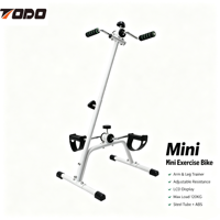Máquina de Ejercicios con Pedales, Mini Gimnasio en Casa, Bicicleta de Ejercicios para Pies, Manos y Piernas, Portátil, Terapia Física, Acero, Digital