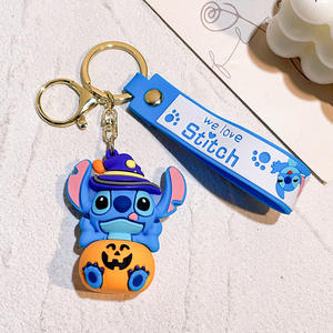 Halloween הסיטונאי halleen תפר חדש 3d keychain אנימה גומי תפר keychain עבור המכונית שקית תליון מתנה קטנה - Product Image 5