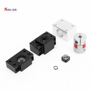 Husillo de Bolas con Guía Lineal CNC SFU1605 SFU1610 SFU2005 SFU2505 con Tuerca y Acoplador FK <span class=keywords><strong>FF</strong></span> 1000mm 1500mm - Product Image 5
