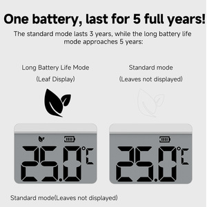 Termómetro e Higrómetro ProTap: Pantalla LCD de 2.5 Pulgadas, Batería de Botón, Larga Duración de la Batería, Uso Doméstico - Product Image 6