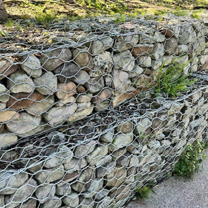 Yuking Hexagonal Galvanized Gabion Box <b>Netting</b> Crimped Technique Low Carbon Steel <b>Wire</b> Bending Cutting Processing <b>Wire</b> Mesh - Product Image 3