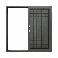Ventana Corredera Horizontal Delgada de Doble Acristalamiento con Perfil de Aluminio y Vidrio, Estilo Moderno para Villa Costera