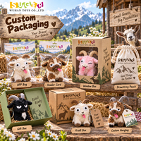 Porte-clés en peluche de chèvre personnalisé, amusant, pour fêtes champêtres, fermes d'élevage, attractions de ranchs, vente en gros