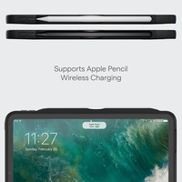 Funda Ultrafina Anticaídas para iPad Pro de 12.5 Pulgadas con Soporte Magnético para Carga Inalámbrica del Lápiz, Admite Personalización