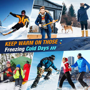 Chaussettes chauffantes électriques - Chaussettes longues chauffantes rechargeables à température réglable - Product Image 6