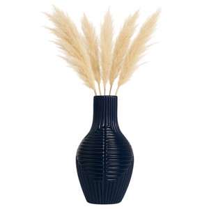 Vaso in ceramica testurizzata contemporanea per l'arredamento del soggiorno, vaso decorativo per fiori per casa, camera da letto, ufficio - Product Image 2