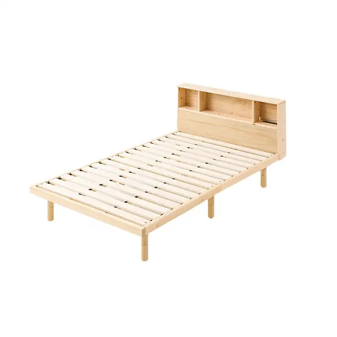 الصينية خشب متين سرير واحد سرير خشب الصنوبر ارتفاع قابل للتعديل خشب متين السرير