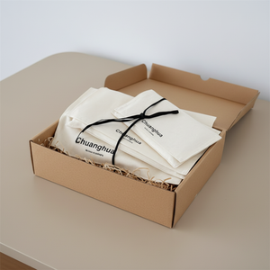Chuanghua Logo Printed Cotton <b>Envelope</b> Clothes Scarf Jewelry Bag Cotton Shopping <b>Gift</b> Packaging Dustproof Cotton <b>Envelope</b> Bag - Product Image 1
