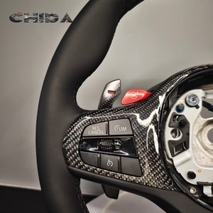 جلد أسود مع أزرار حمراء مناسبة لسلسلة BMWs G M3 G80 M4 G82 M5 F90 M8 X3m X4m X5m X6m G3x G1x G0x <span class=keywords><strong>M</strong></span> - Product Image 4