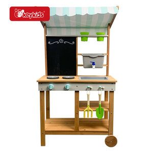 Kids <strong>Outdoor</strong> Play <strong>Mud</strong> <strong>Kitchen</strong> with Rolling Wheel W10C985 - Product Image 3