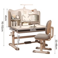 Table d'étude moderne ergonomique réglable en hauteur ensemble de chaises pour enfants vente en gros de meubles de maison bureau intelligent pour les études scolaires des enfants