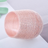 Vente en gros de porte-bougie en verre sans pied unique en cristal rose fait à la main de 400 ml pour la décoration de mariage et de la maison