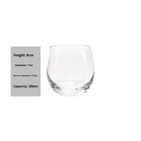 Verres à whisky très demandés 300ml 380ml 550ml 700ml – Gobelet en verre simple paroi effet cristal, résistant à la chaleur pour usage domestique et jus de fruits