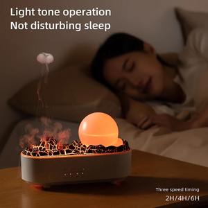 Crystal Ball Humidifier Aromatherapy <b>Light</b> <b>Timer</b> for Bedroom Home Yoga Office Flame Ultrasonic Essential Oil Diffuse - Product Image 4