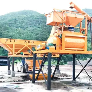 JS500 concrete mixer machines pump Cement concrete mixer with electronic weighing system JS500 concrete mixers