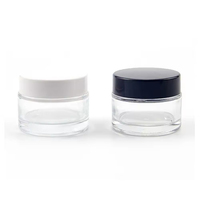 Pot en verre au design unique pour cosmétiques et soins de la peau, pot en verre de luxe de 50 ml