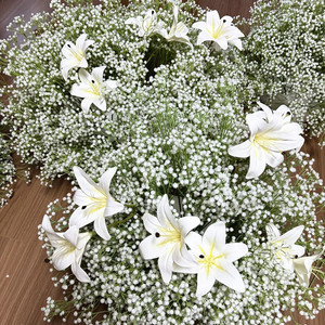 <span class=keywords><strong>Fleur</strong></span> artificielle en latex blanc de haute qualité, effet toucher réel, pour la décoration de la maison <span class=keywords><strong>et</strong></span> les mariages, Dalian Chermy - Product Image 3
