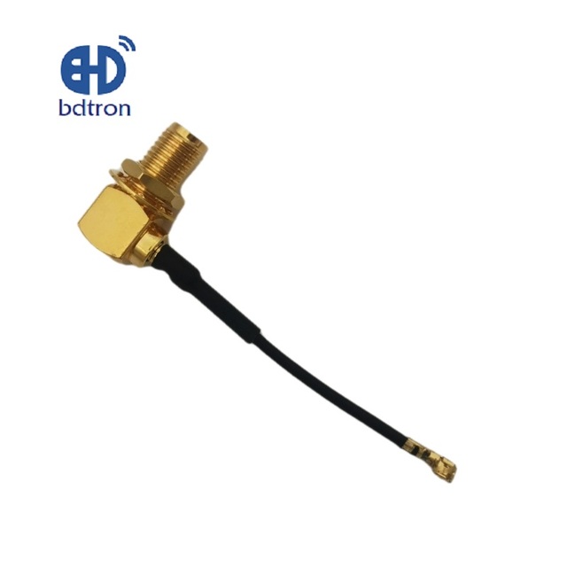 UFL to SMA connector RF Coaxial IPX1.13 Cable With SMA Female Right Angle Connector