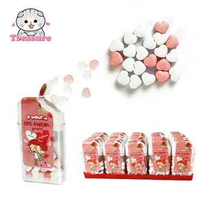 批发草莓口味瓶装包装硬质薄荷片糖果