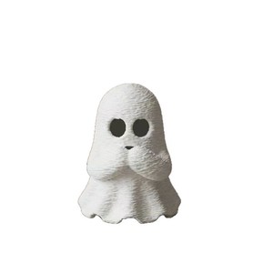 Nueva Estatua de Fantasma Estilo Americano Impresa en 3D, Miniatura Adorable, Diseño 'No Vea, No Oiga, No Hable Mal' para Halloween - Product Image 5