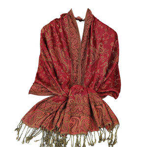 Châle Jacquard à Grandes Franges de Haute Qualité, Longue Écharpe Tricotée à Motifs Animaux, Foulard Ethnique pour Femme en Faux Acrylique, Coloris Estivaux - Product Image 1