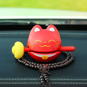 รุ่ยเจีย ตุ๊กตาแมวติดรถยนต์ พลาสติก ของตกแต่งการ์ตูน สำหรับตกแต่งคอนโซลรถยนต์ - Product Image 2