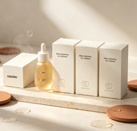 Nouvelle conception d'emballage cosmétique, flacon de sérum, luxe, haute qualité, flacon conique, flacon en verre, emballage pour soins de la peau