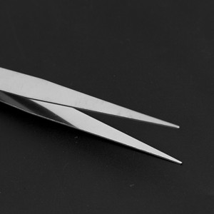 Stainless steel lamp wick tweezers, nail art journaling DIY tweezers, straight and curved tweezers, diamond painting <b>clips</b> - Product Image 4
