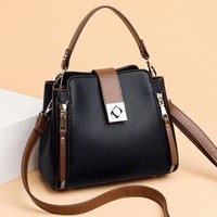 Sac seau tendance en PU pour femme, grande capacité, style décontracté, à porter à l'épaule ou en bandoulière, idéal pour le quotidien