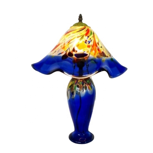 Custom Modern Hand Blown Antiqued Murano Glass Table Lamps Nordic Design Style LED Flexible for Home Decor-for Living Room