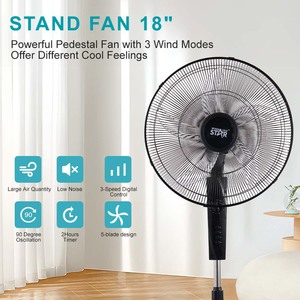 พัดลมตั้งพื้นวินนิ่งสตาร์ 18 นิ้ว 55 วัตต์ แบบส่ายได้ สำหรับใช้ในบ้าน - Product Image 2