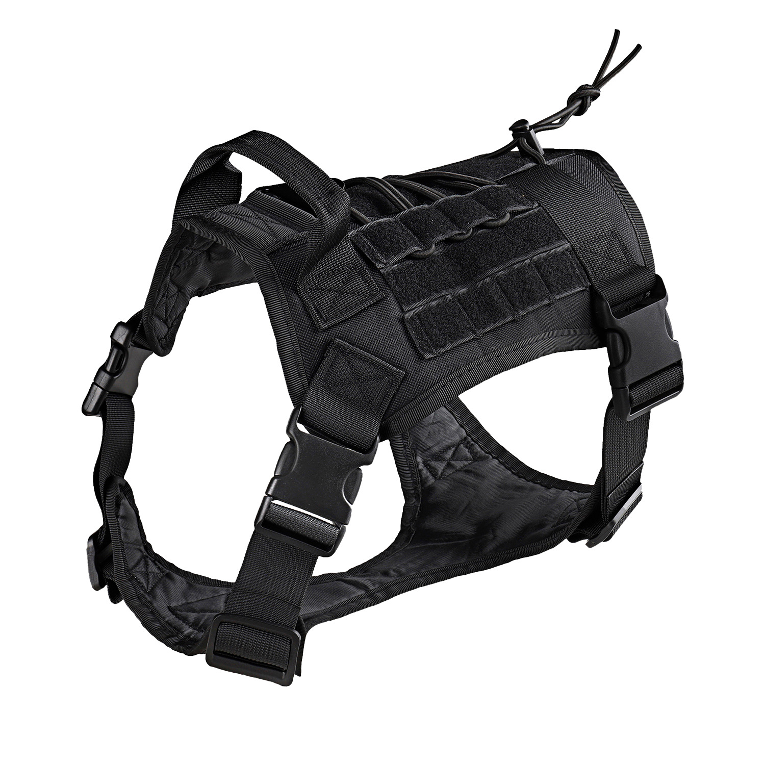 Gilet pour chien noir antidéflagrant