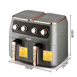 Freidora de Aire Doble Inteligente con Pantalla Táctil para el Hogar, Horno Eléctrico con 2 Cestas Independientes - ¡Gran Oferta! - Product Image 4