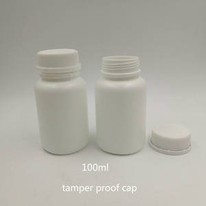 Botellas de pastillas farmacéuticas blancas de HDPE a prueba de manipulaciones 20ml 50ml <span class=keywords><strong>100ml</strong></span> 150ml botella de medicina de embalaje de cápsula vacía con tapa de rosca - Product Image 5