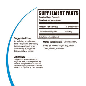 כמוסות קריאטין למבוגרים, טבליות שרירן לפני אימון להגדיל את רזה שרירים ההמוני, להגביר את האנרגיה מוצר יופי - Product Image 3