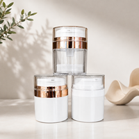 Flacon pompe sans air YN505B à filetage direct usine, 30-100 ml, avec bouchon PETG, pot cosmétique sous vide pour emballage de sérum et lotion